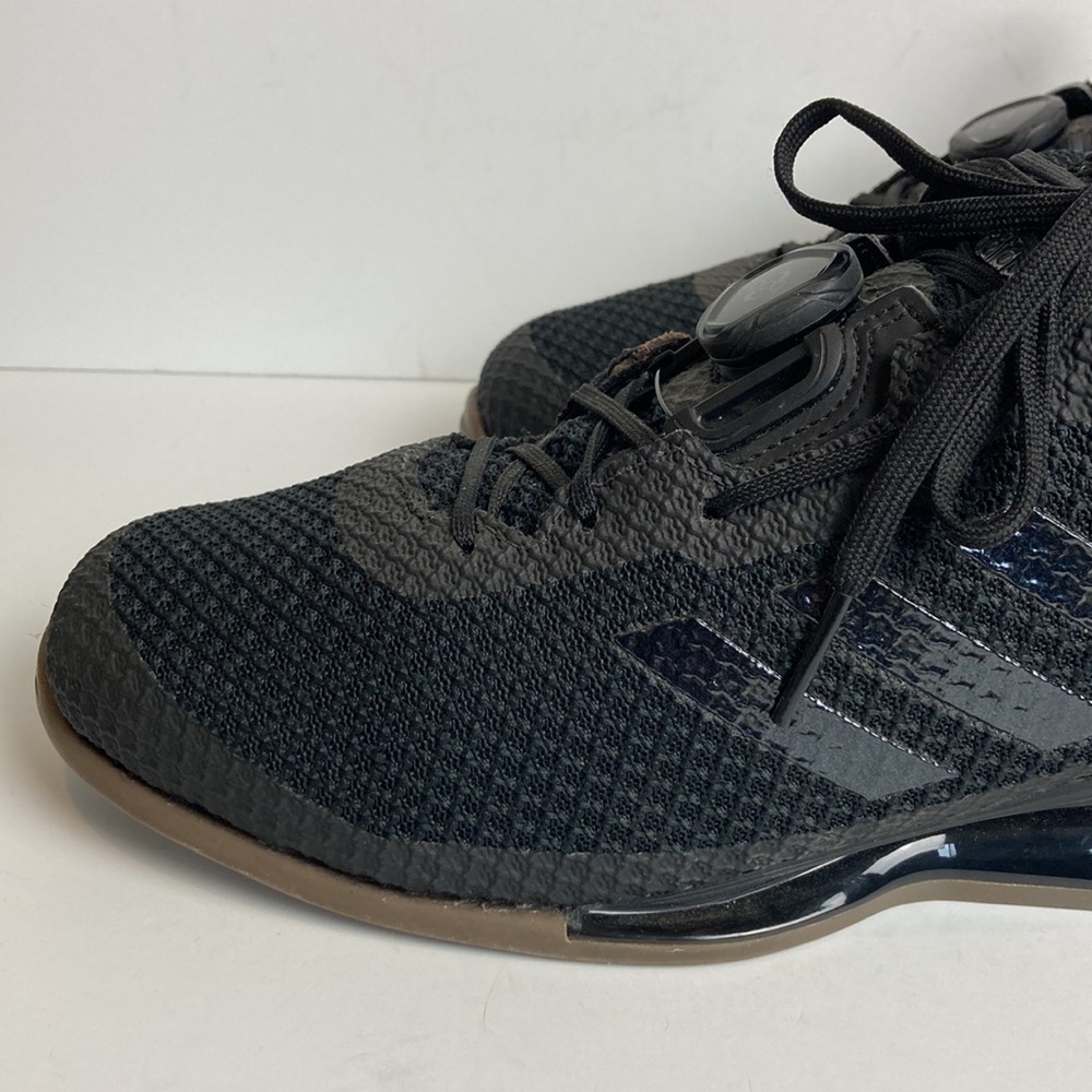 adidas Leistung 16 II BOA Weightlifting Shoes Sz 11 Black Suede Gym CrossFit - Picture 6 of 16